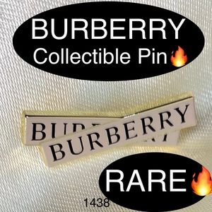 BURBERRY Collectors Pin🔥RARE🔥NEW🔥